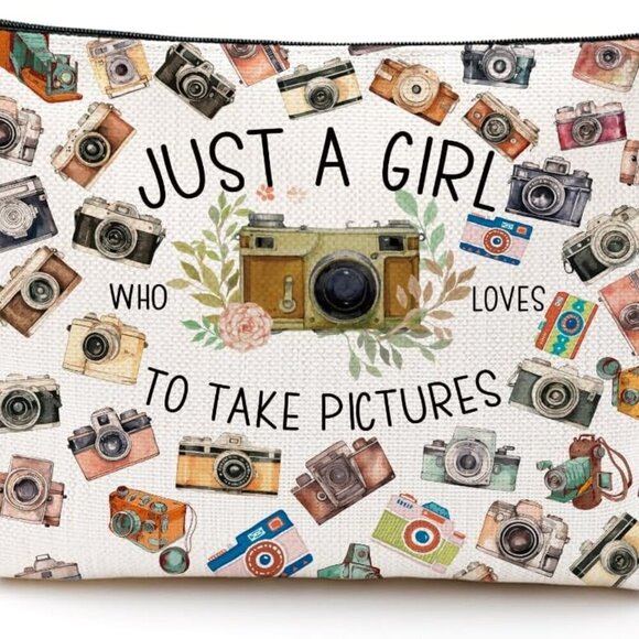 Photographer Gifts Makeup Bag Photo Lover Gifts Photography Gifts Cosmetic Bag C - Picture 1 of 6